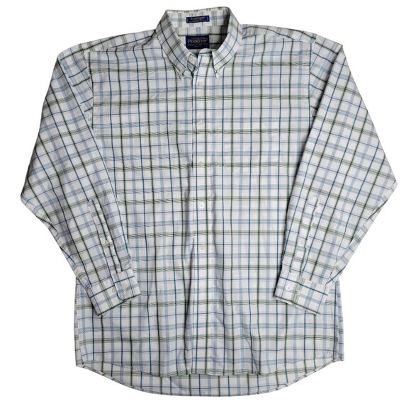 Lot of 2 Pendleton Men's Large Metro Shirt Button-Down Collar - Picture 2 of 13